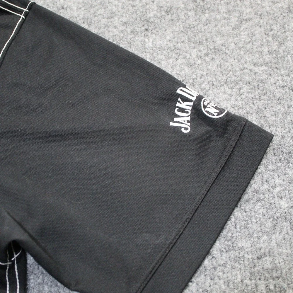 Nike Golf‎ Dri Fit Black Polo Shirt Jack Daniels Men's Medium